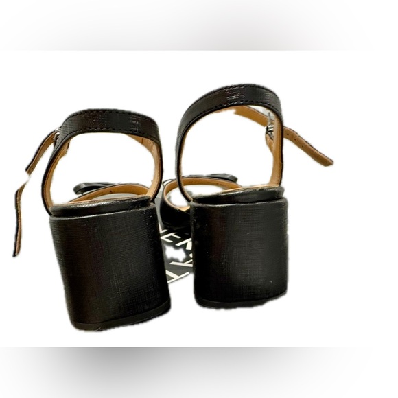 Naturalizer Deandra Black Bow Block Heeled Sandals 8 Wide - Picture 9 of 16